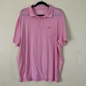 Vineyard Vines Pink Edgartown Polo, XXL